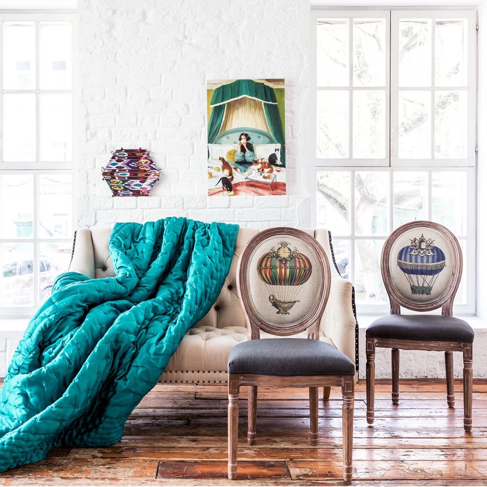 Постер на стену разноцветный 46х66 см "Утренний кофе" BYOBJECT ДЕВУШКИ 00-3874122 Бежевый;зеленый;розовый;разноцветный Object Desire  - Вид №1