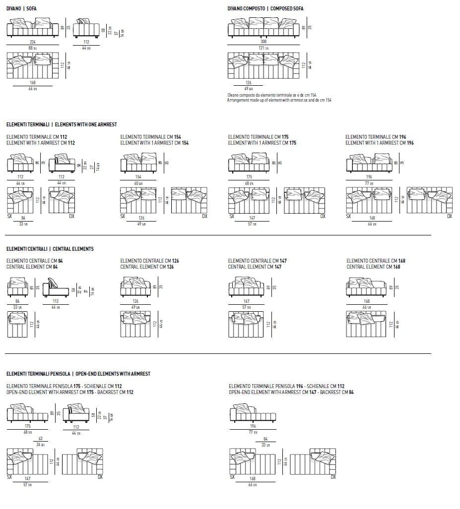 Ткань диван Minotti Freeman ARCH-00037099 - Вид №2