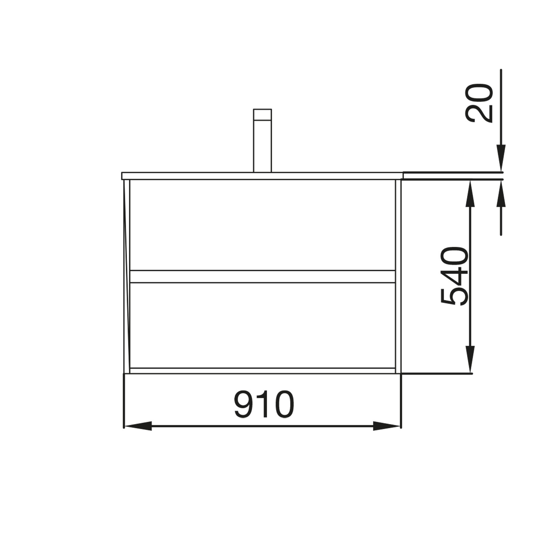 85073 SALGAR Мебель для умывальника NOJA 900 WHITE GLOSS LACQUERED + Раковина Глянцевый белый - Вид №2