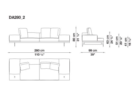 3-местный тканевый диван с полуостровом B&B Italia док ARCH-00061121 - Вид №103