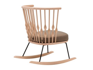 Кресло-качалка из бука с мягким сиденьем