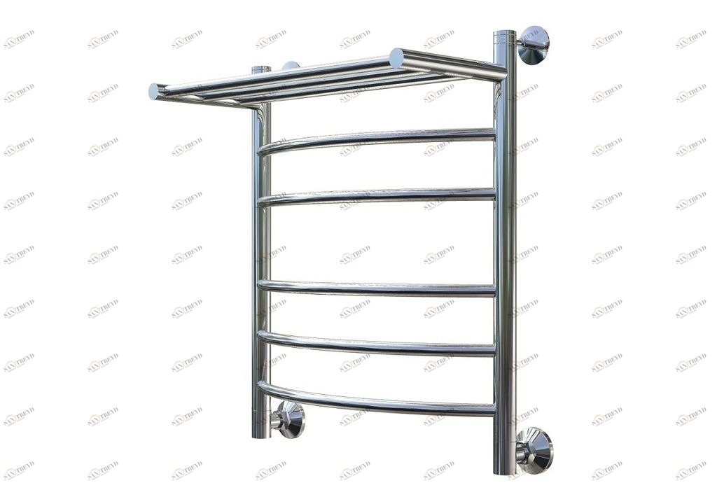 Полотенцесушитель водяной Aquanet Romeo(г) 600x500, с верхней полкой 00235307