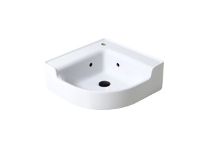 Керамический угловой подвесной умывальник