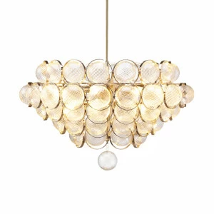 Подвесной светильник Opera 9 от Delight Collection LD88795-9 DELIGHT ДИЗАЙНЕРСКИЕ 243839 Прозрачный;золото