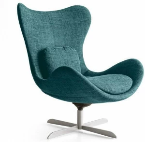 Calligaris Кресло из ткани с 4 спицами и высокой спинкой Lazy