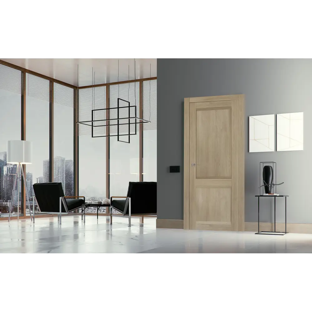 Дверь межкомнатная Арагона 70х200 см цвет дуб тёрнер с фурнитурой МАРИО РИОЛИ STLM-2089705 - Вид №2