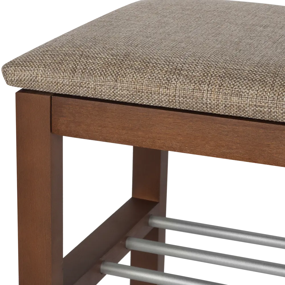 Банкетка Sheffilton SHT-B2-2 67x49 см дерево/металл цвет коричневый 82181036 STLM-2179274 - Вид №1