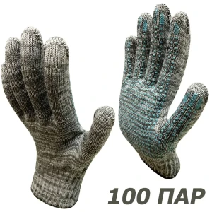 91925383 Перчатки трикотажные MasterPro Практик-100, размер 9/L, 100 пар STLM-1521613