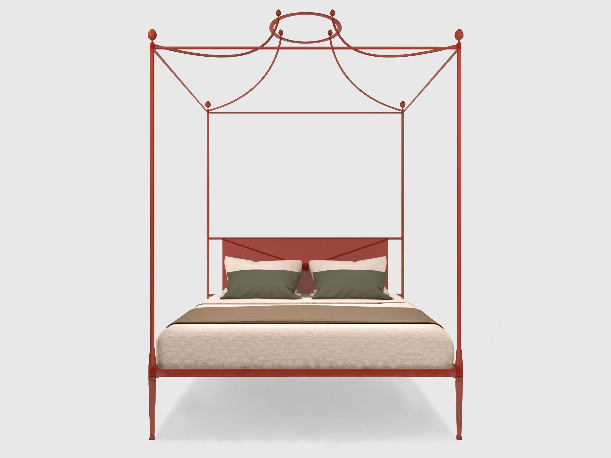 Двуспальная кровать из кованого железа с балдахином Lispi IRINA ARCH-00077645 - Вид №2