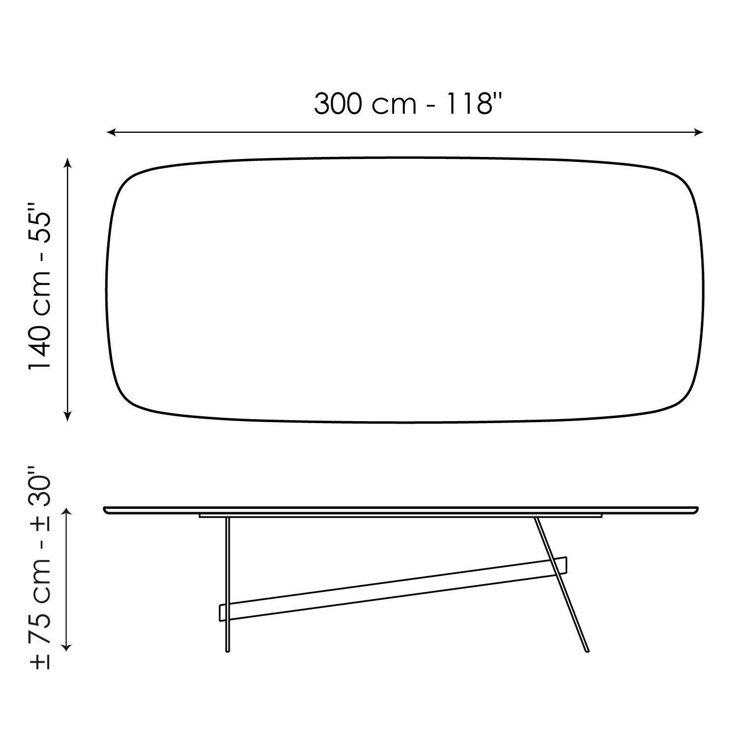 Бочковый стол BONALDO Slot ARCH-00001104 - Вид №4