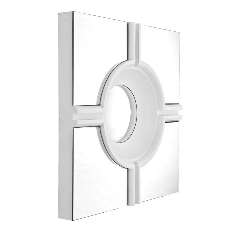 Зеркало квадратное в белой раме Jagger от Eichholtz EICHHOLTZ ДИЗАЙНЕРСКИЕ 247155 Белый  - Вид №1