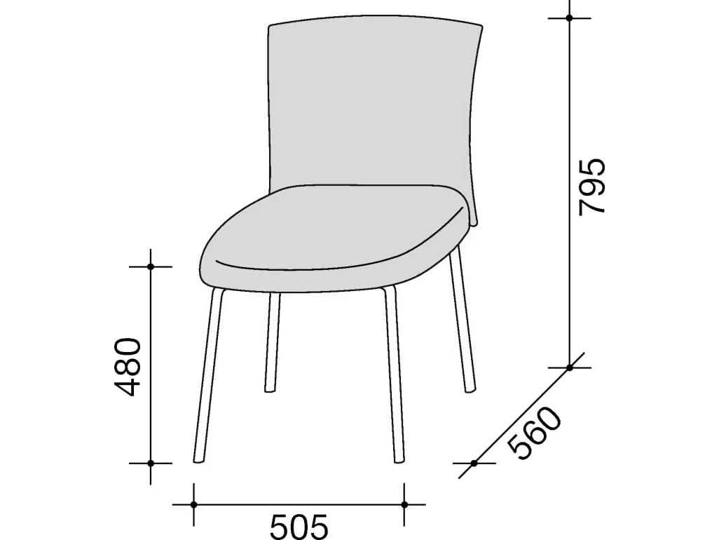 Мягкий стул из ткани Lema AYRA ARCH-00096771 - Вид №4