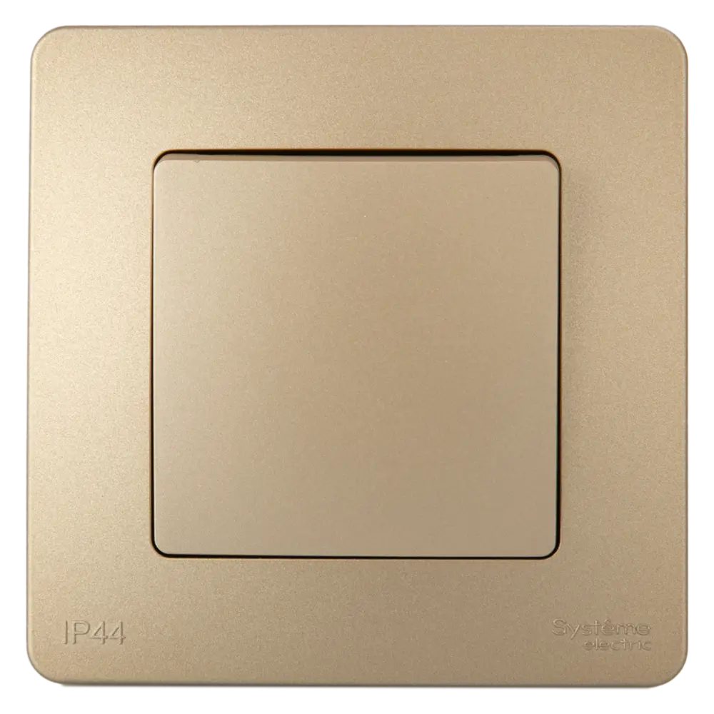 Выключатель проходной встраиваемый Systeme Electric Blanca 1 клавиша цвет титан STLM-2064678 - Вид №1