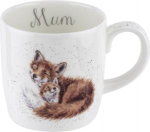 10655479 Royal Worcester Кружка Royal Worcester "Забавная фауна.Мама-лиса" 400мл Фарфор костяной