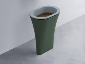 AMLA65-BR+AMPILO-CA+AMCOLO-MU Раковина Amedeo Ovale отдельностоящая cielo Enjoy + Amedeo