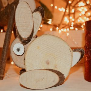 Бревенчатый кролик Dekoraniaevents Navidad