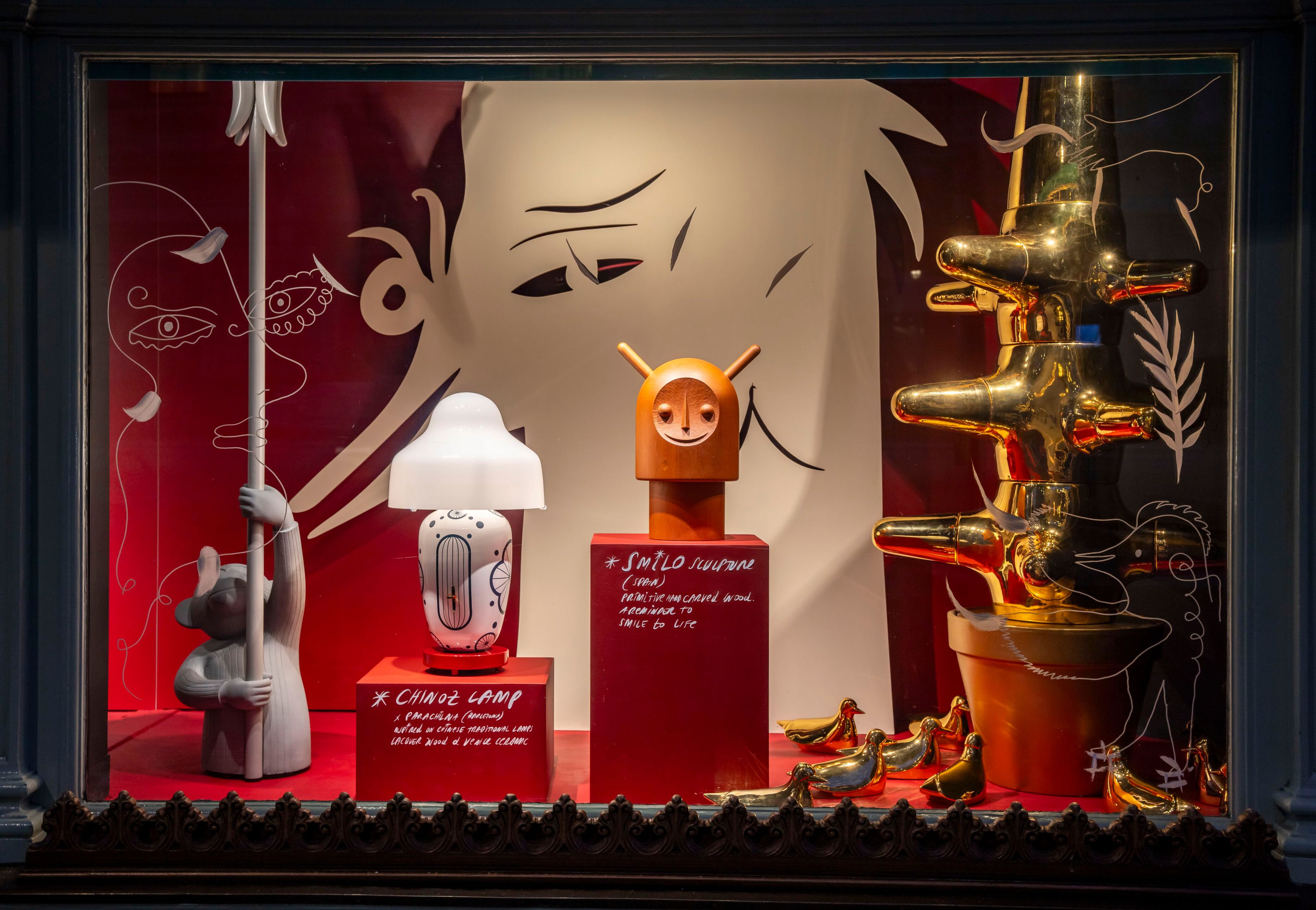 Керамическая и выдувная стеклянная настольная лампа с диммером PARACHILNA Chinoz ARCH-00004625 - Вид №13