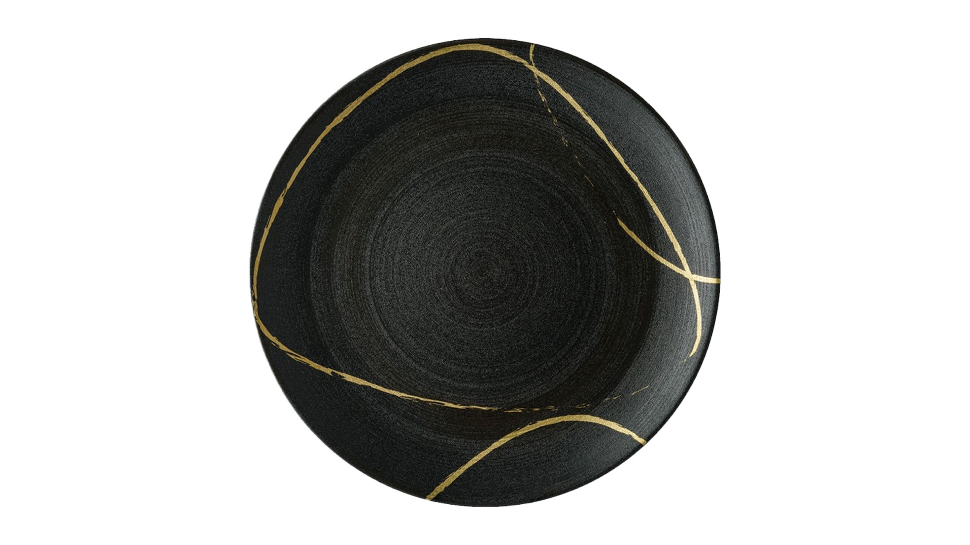 10676156 Royal Crown Derby Набор тарелок закусочных Royal Crown Derby Эскиз. Черный 22см, фарфор, 6шт Фарфор, Керамика  - Вид №1