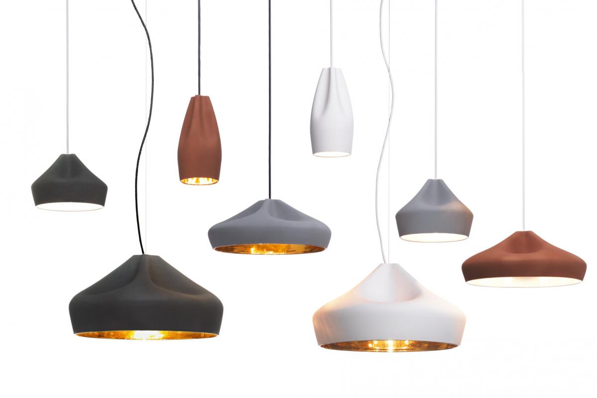 094656 Подвесной светильник 36 терракотово-белый Marset Pleat Box  - Вид №1