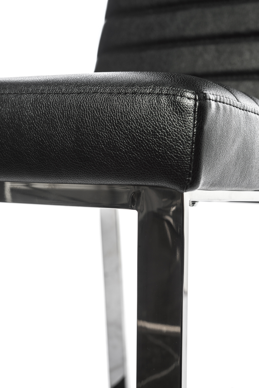 Стул черный с металлическими ножками Almohada ДОМАШНЯЯ ОБСТАНОВКА ALMOHADA 045149 Черный Santreyd  - Вид №4