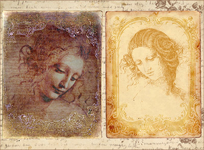 01295 Декупажная карта 21 x 29.7 см "Леонардо" Чип-Арт 