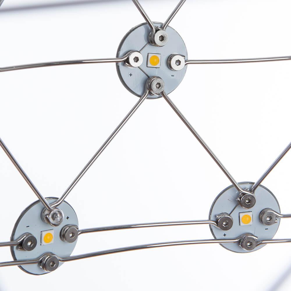 Торшер светодиодный 163х45 см хром Cristallino 1609/02 PN-48 DIVINARE НЕОБЫЧНЫЕ 00-3889461 Хром  - Вид №1