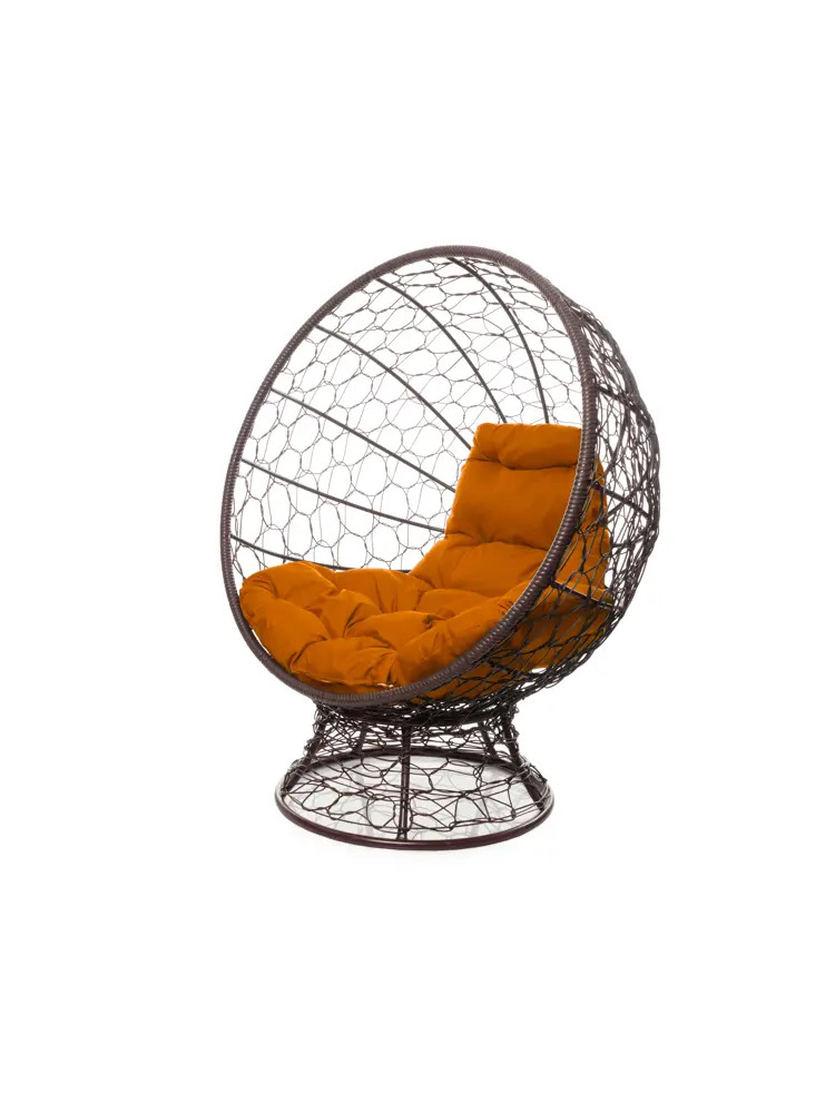 91528157 Кресло садовое M-group 11590207 Кокос 110 см x 90 см x 132 см искусственный ротанг коричневый STLM-0960798