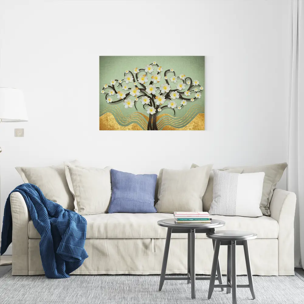 Картина на холсте Постер-лайн Цветущее дерево 50x70 см STLM-2091423 - Вид №1