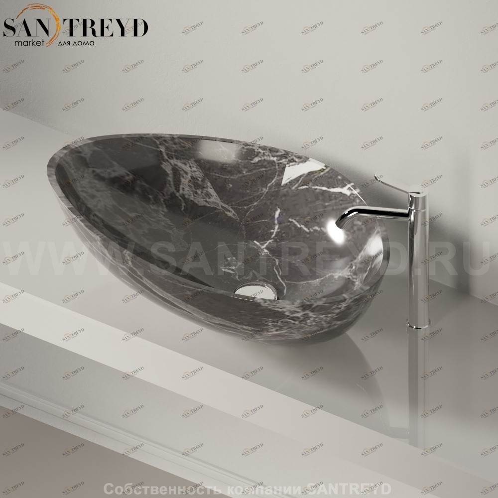 ACER1098GC Накладная раковина на столешницу  овальная Agape 