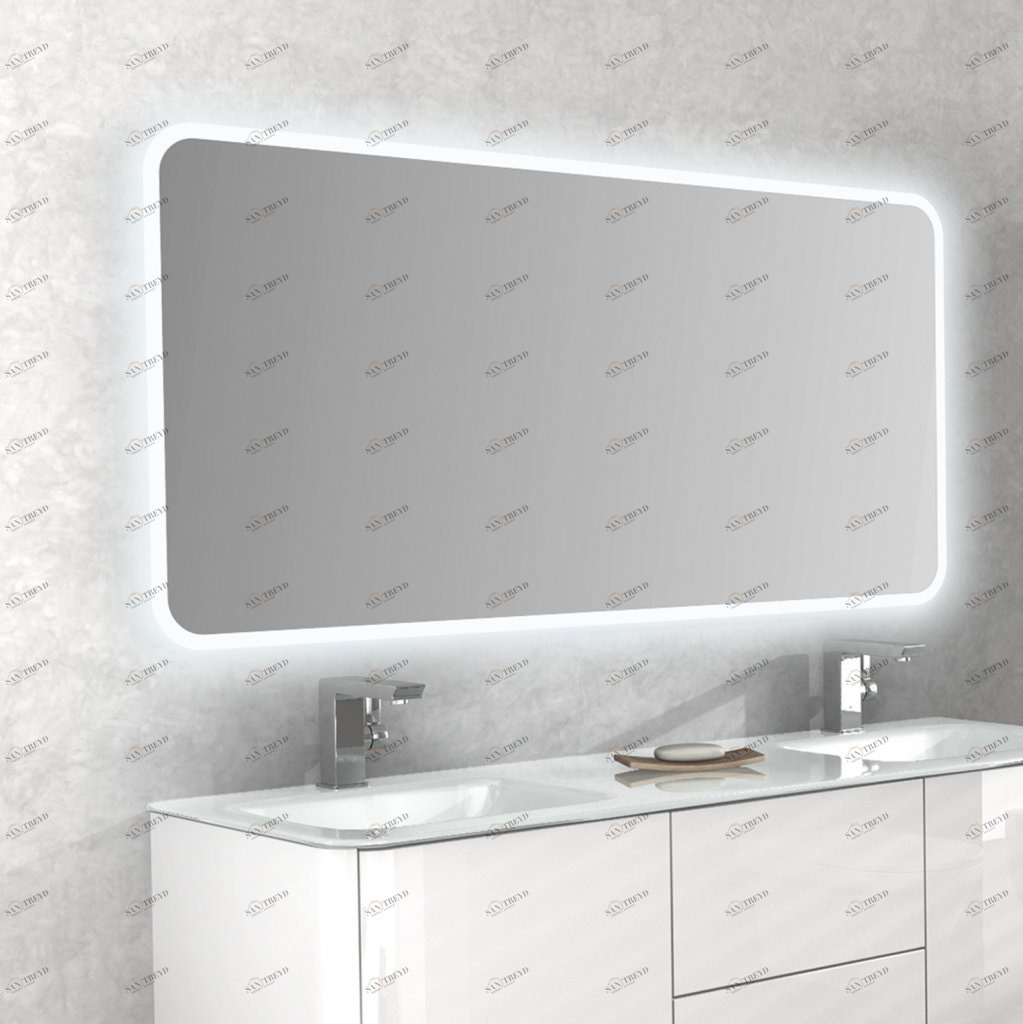 Зеркало с LED подсветкой по периметру зеркала, системой Антизапотевания, 141х70 см CEZARES 44994 