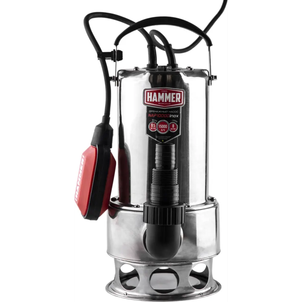 Насос погружной для грязной воды Hammer NAP1000DInox, 15000 л/час STLM-2167424 - Вид №2