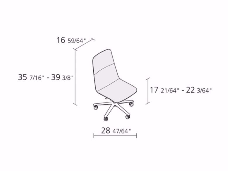 5-спицевое вращающееся офисное кресло Alias тонкий ARCH-00123282 - Вид №2