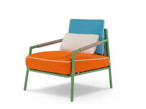 Съемное тканевое садовое кресло с подлокотниками