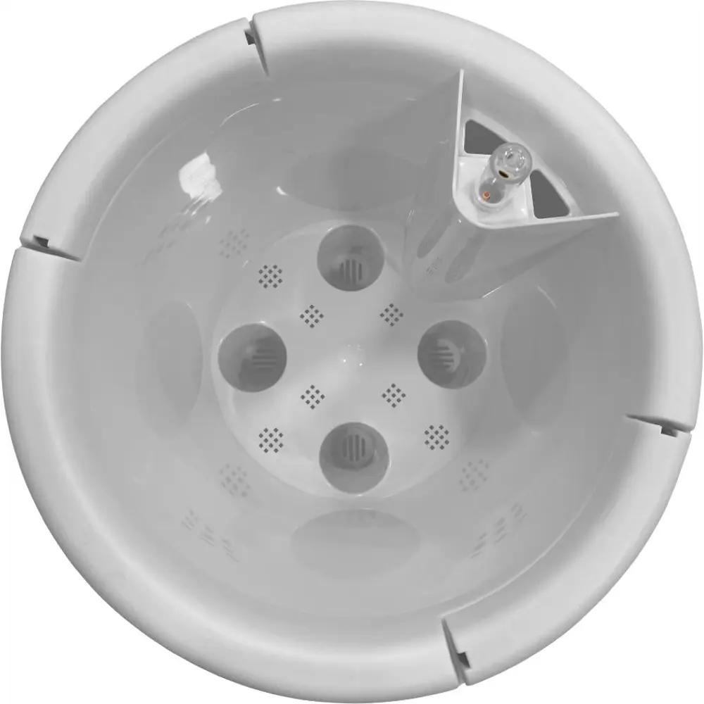 Горшок цветочный с автополивом Ingreen ø21 h23.6 см v5 л с автополивом пластик белый Munchen STLM-2151713 - Вид №1