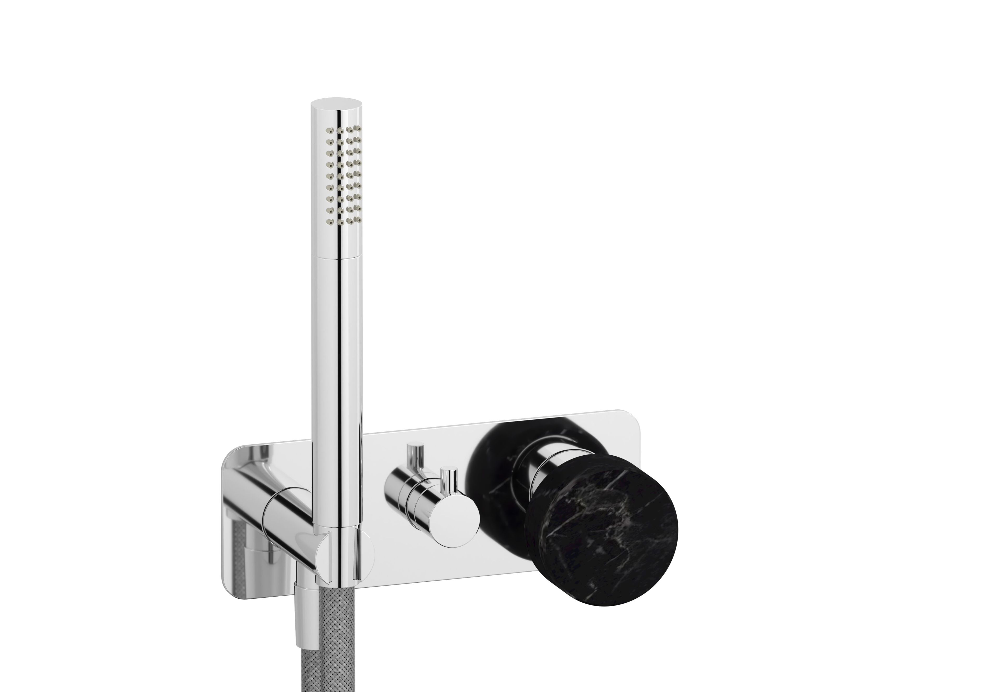 Смеситель для душа с 3 отверстиями из мрамора с ручным душем IB мрамор + мрамор Elle ARCH-00100766 - Вид №1