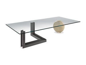 Прямоугольный журнальный столик с низким Кристаллом