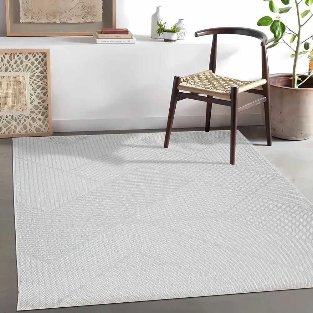 Циновка Дели 120x170 см полипропилен 84216_53311 цвет бирюзовый ROYALTAFT STLM-2044436 - Вид №6