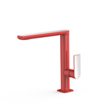 Смеситель для умывальника LOFT High с одной ручкой и боковым рычагом-20020502RO TRES 