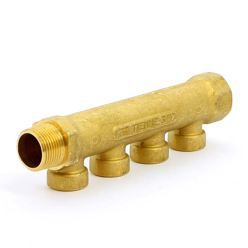 Коллектор НВ 3/4" TIEMME 4 выхода 1/2"В 36мм 1910038 - Вид №2