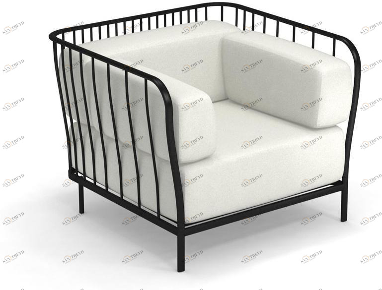 emu Садовое кресло из ткани с подлокотниками Cannolè 1080