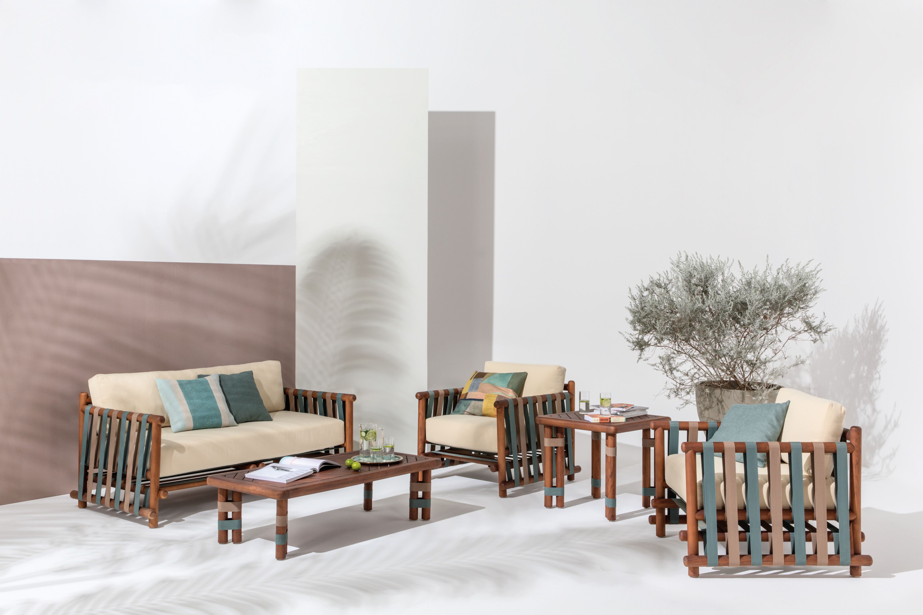 Квадратный стол из тикового дерева Il Giardino di Legno Lignes ARCH-00041240 - Вид №3