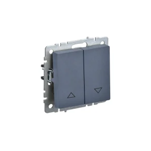 Выключатель жалюзи встраиваемый IEK Brite цвет маренго