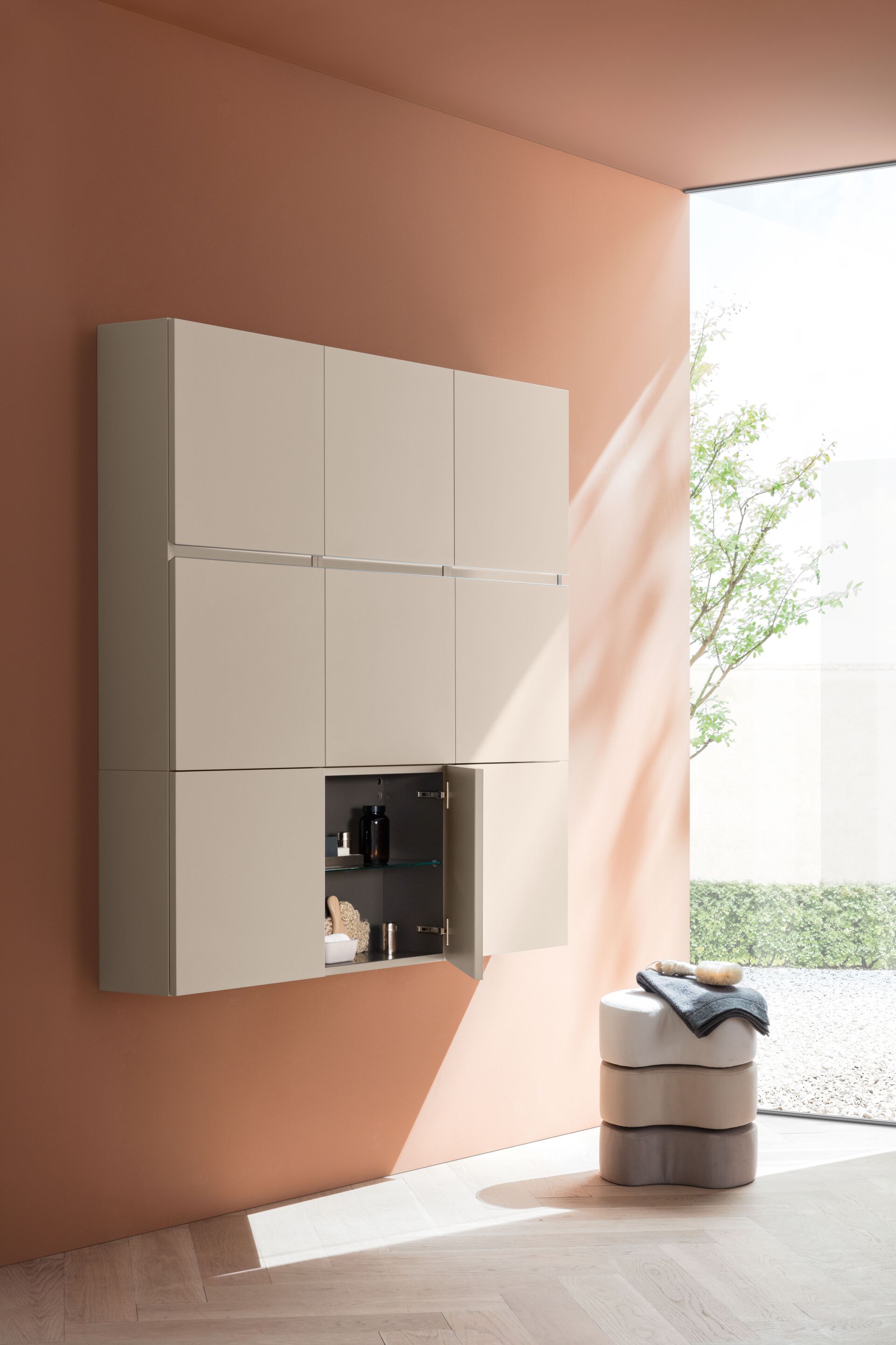 Подвесной умывальник из термо текстурированного и матового лака ARBLU Dress System ARCH-00078274 - Вид №3