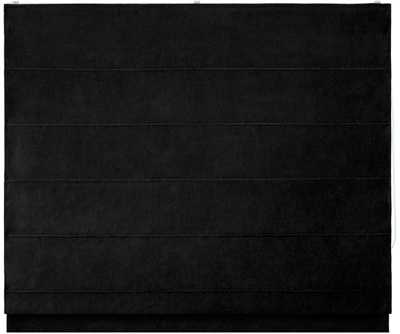 91066775 Римская штора Pudra 120x160 см цвет черный STLM-0466050 ЭСКАР