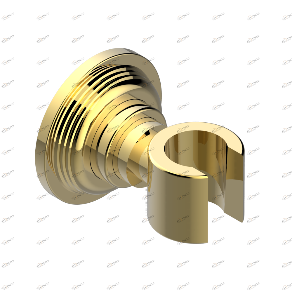 U9D-53F Кронштейн стационарный встраиваемый в стену Thg-paris West coast с ручками-рукоятками с гильошем Покрытие PVD золотистый цвет U9D 53F CAT.F