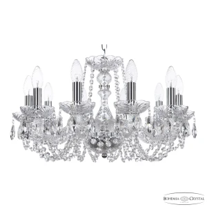 91901463 Люстра подвесная Bohemia ivele crystal 321122 321122 10 ламп 20 м² цвет никель STLM-1451799
