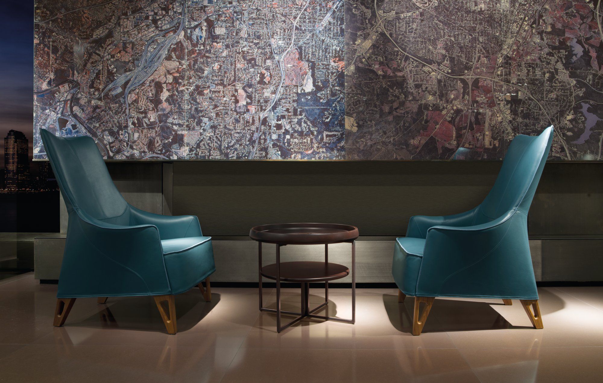 Кожаное кресло bergère с подлокотниками Giorgetti Mobius ARCH-00107445 - Вид №2