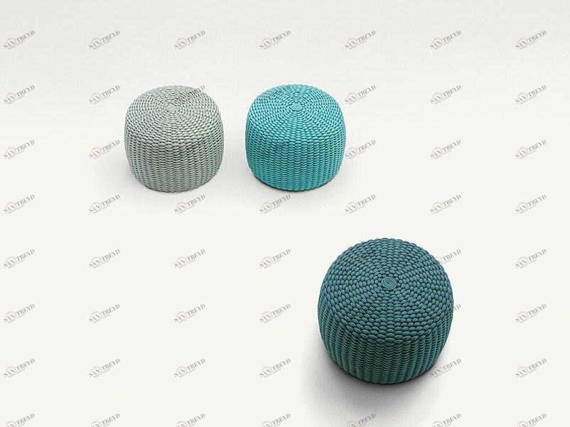 Paola Lenti Круглый садовый пуф Nido sun-id-1505091