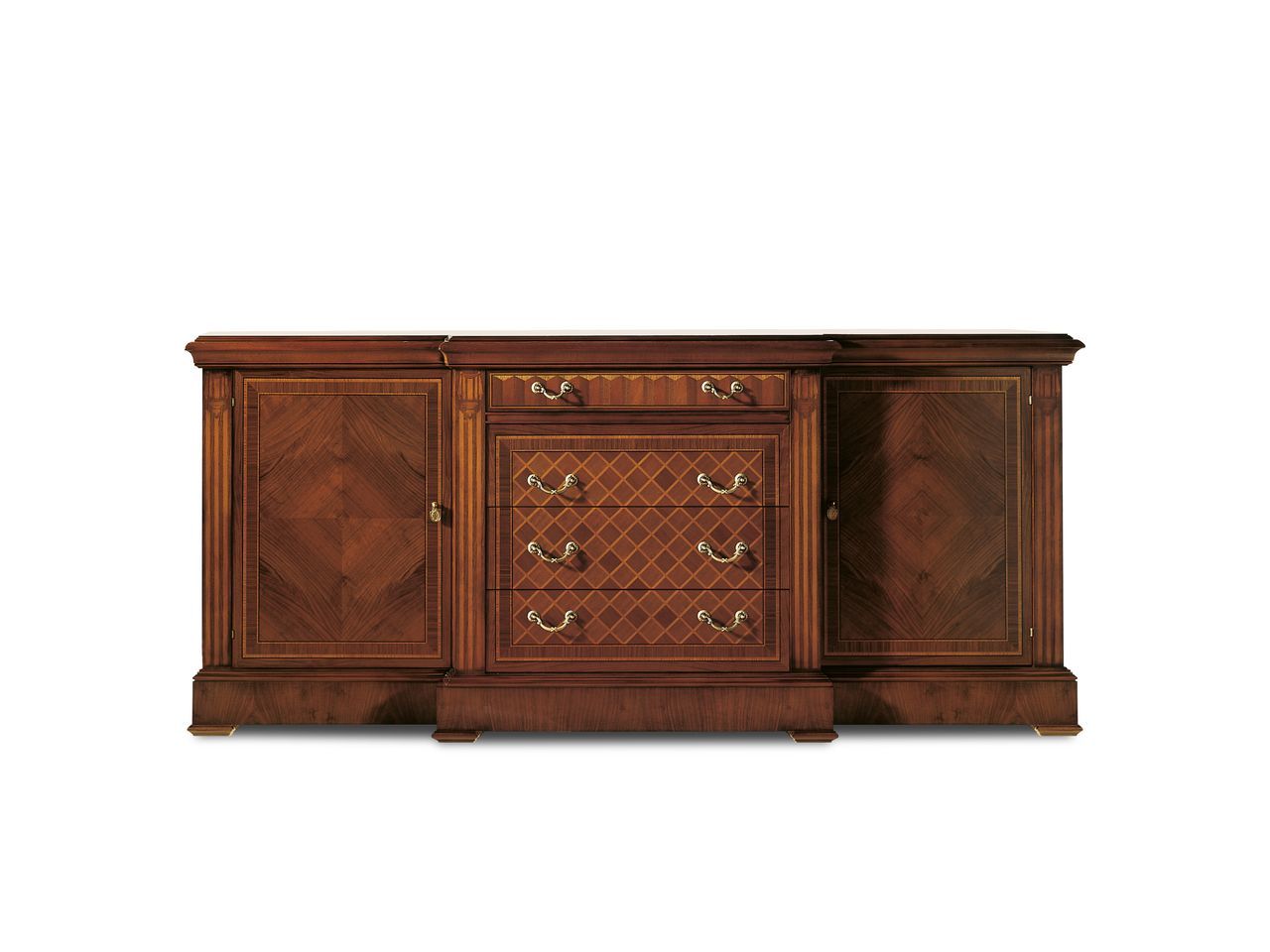 Деревянный шкаф с распашными дверцами и ящиками Hurtado Traditional ARCH-00011296 - Вид №2