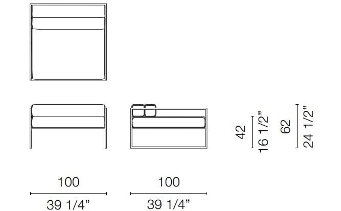 Съемное кожаное кресло CAPPELLINI Fronzoni ' 64 ARCH-00033873 - Вид №2